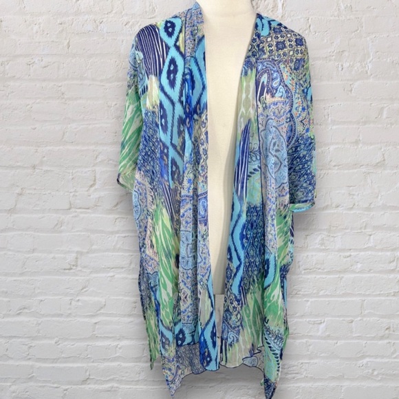 Other - Gorgeous kimono or cover up in blues and greens